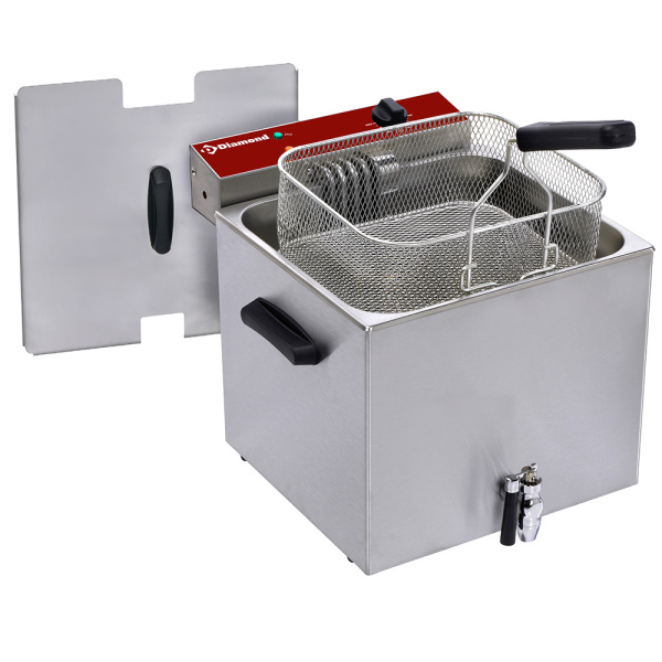 Image Elektrische friteuse tafelmodel 12 liter + aftapkraan 0