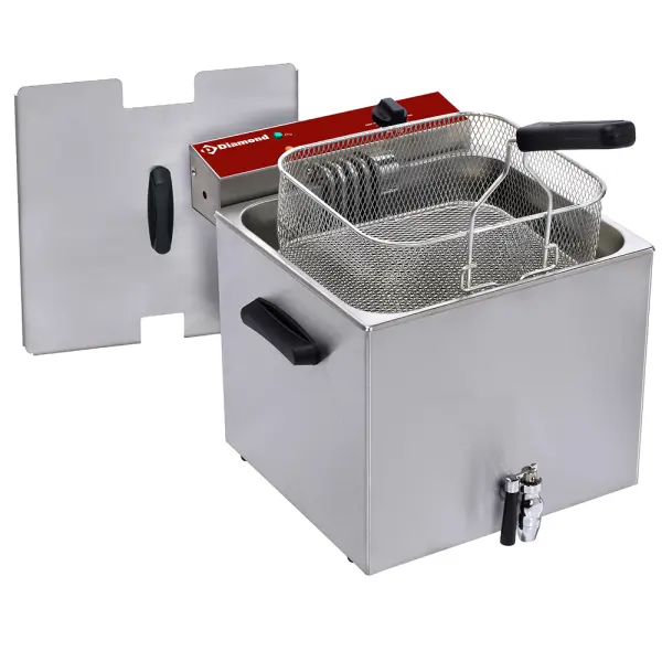 Image Elektrische friteuse tafelmodel 12 liter + aftapkraan 0