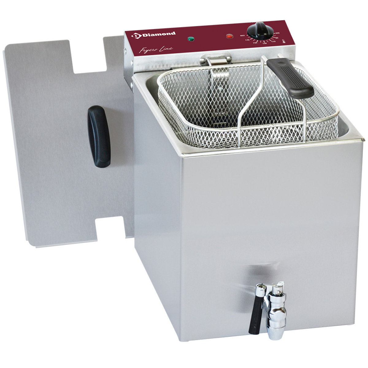 Image Elektrische friteuse tafelmodel 8 liter + aftapkraan 0