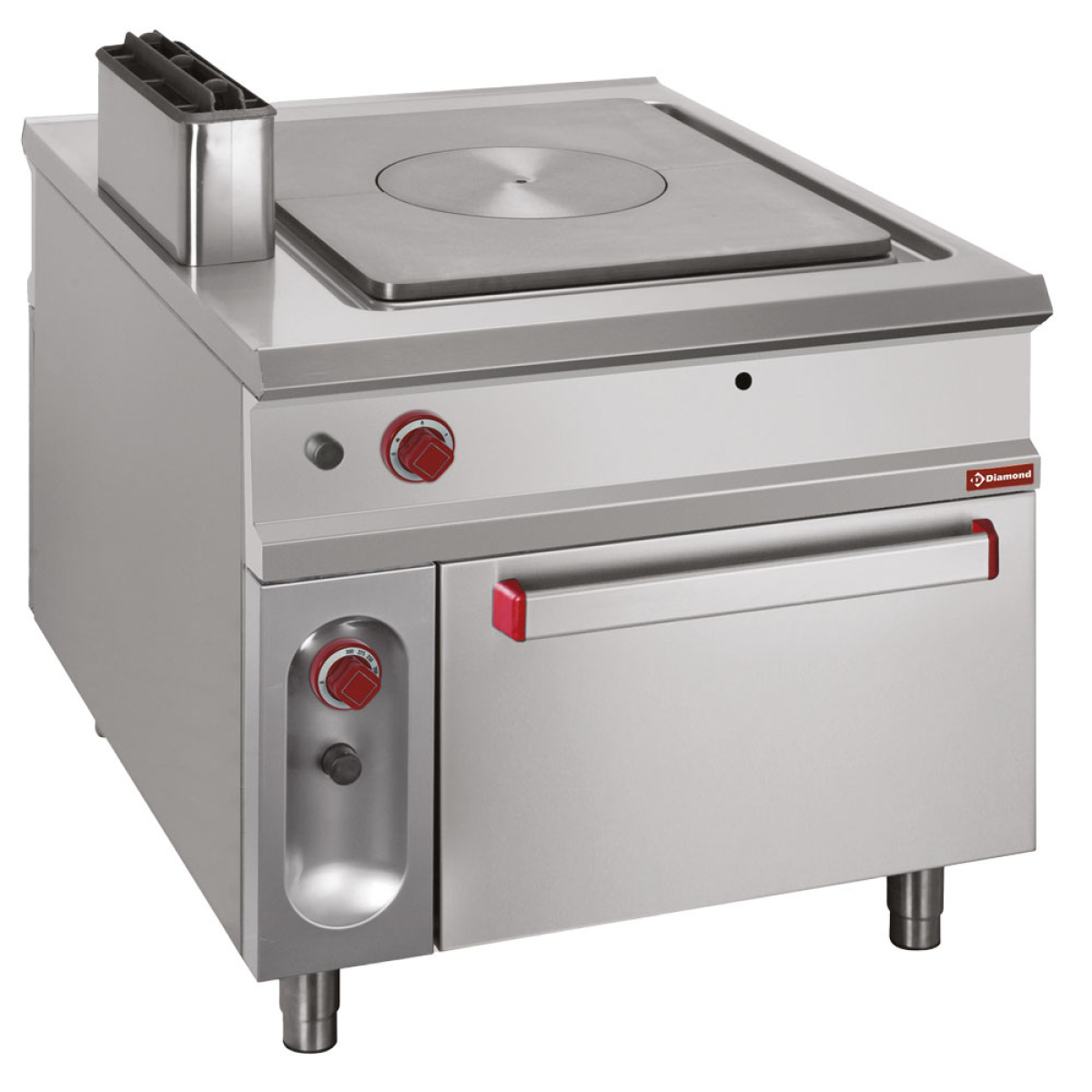 Image Fornuis met doorkookplaat op gasoven GN 2/1- PASS-THROUGH 0
