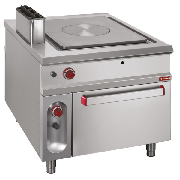 Image Fornuis met doorkookplaat op gasoven GN 2/1- PASS-THROUGH 0