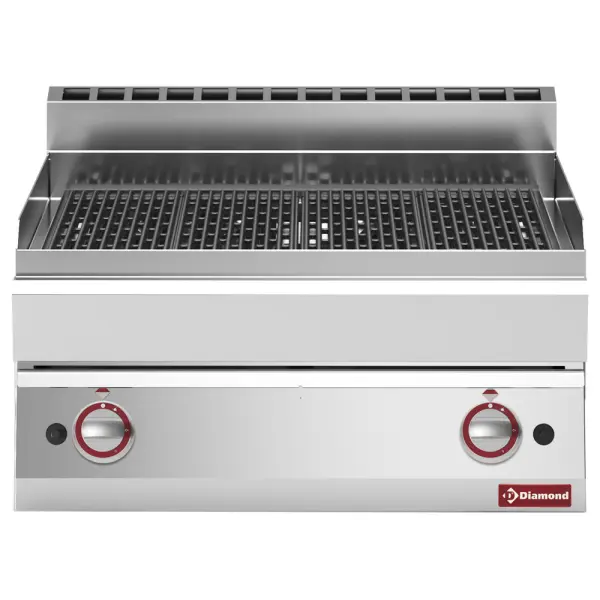 Image Stoom-grill op gas, met gietijzeren braadrooster -Top- 0