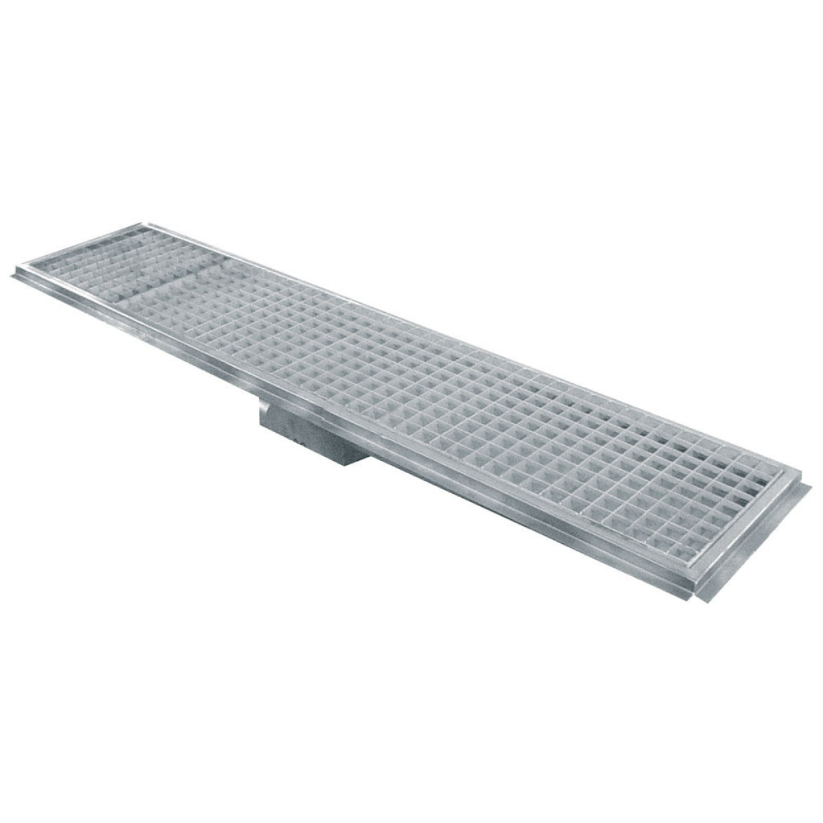 Image Roestvrij stalen vloerafvoergoot 1200x300, zijdelingse uitgang 0