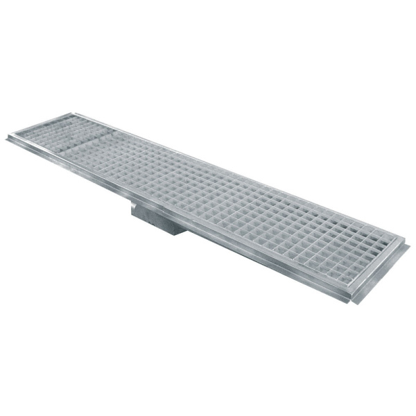 Image Roestvrij stalen vloerafvoergoot 900x300, zijdelingse uitgang 0