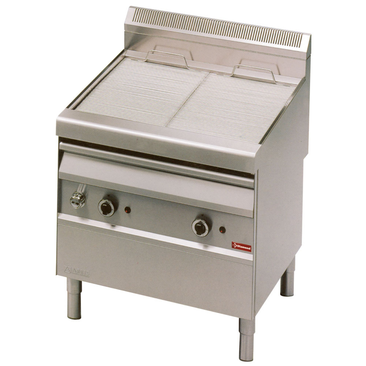 Image Gasstoom-grill met bakrooster in "O"-vorm, op meubel 0