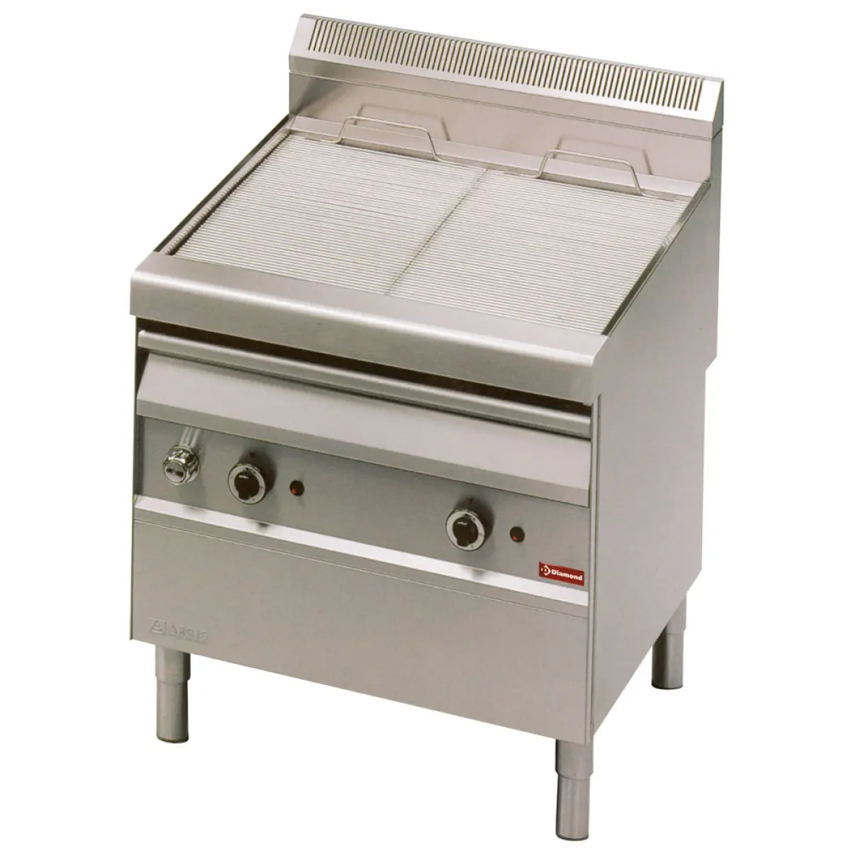Image Gasstoom-grill met bakrooster in "O"-vorm, op meubel 0