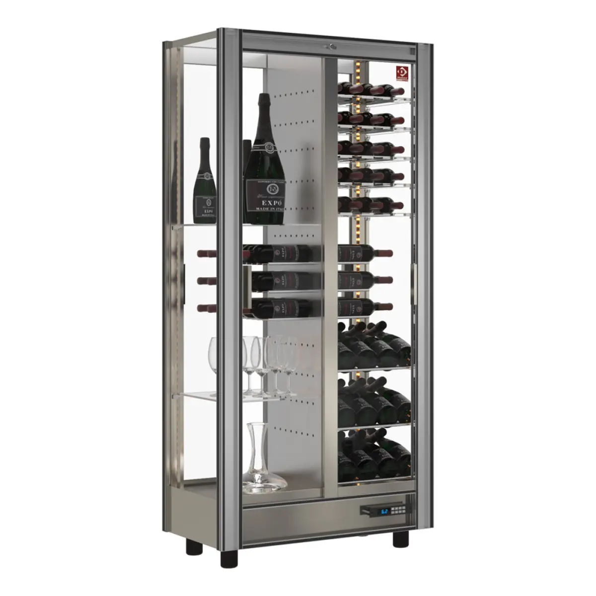 Image Gekoelde wijnvitrine Lt. 530 - Doorgeef - Moduleerbaar 0