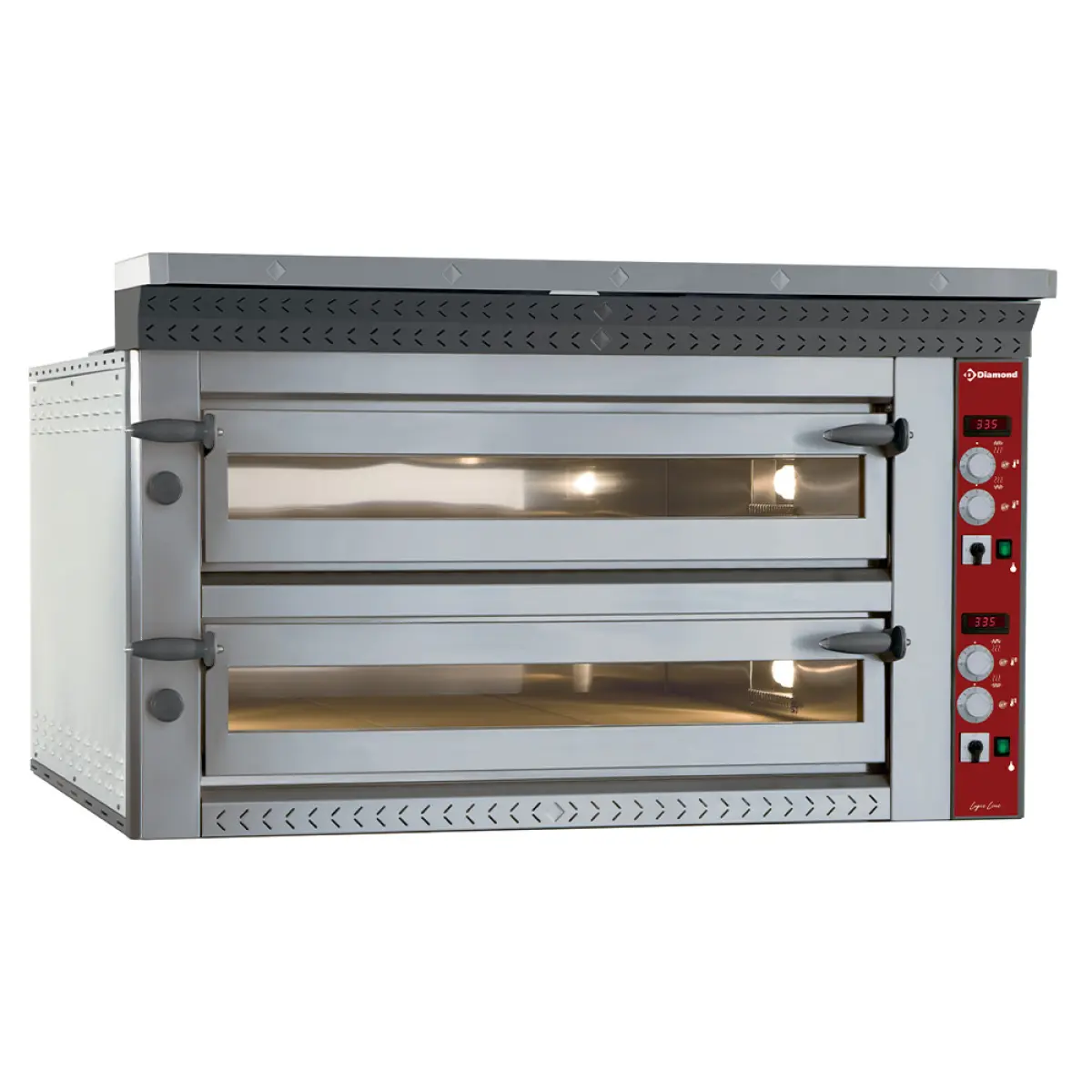 Image Elektrische pizzaoven "extra large", 2x 6 pizza's Ø 350 mm 0