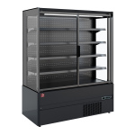 Image Gekoeld wandmeubel, zelfbediening, klapdeuren - FULL BLACK 0