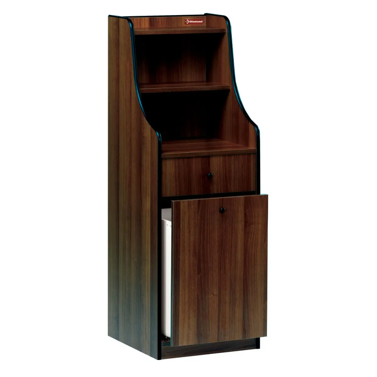 Image Dienstmeubel, 1 besteklade, 1 containerlade, "Wengé" 0