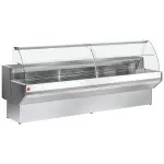Image Gekoelde vitrinetoonbank gebogen ruit, geventileerd, met reserve - GRIJS/WIT 0