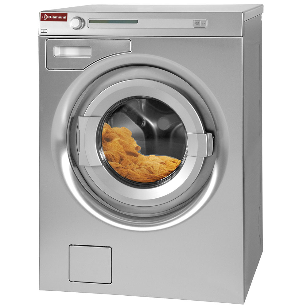 Image Was-centrifugemachine 8 kg "inox-titanium", met afvoerpomp 0