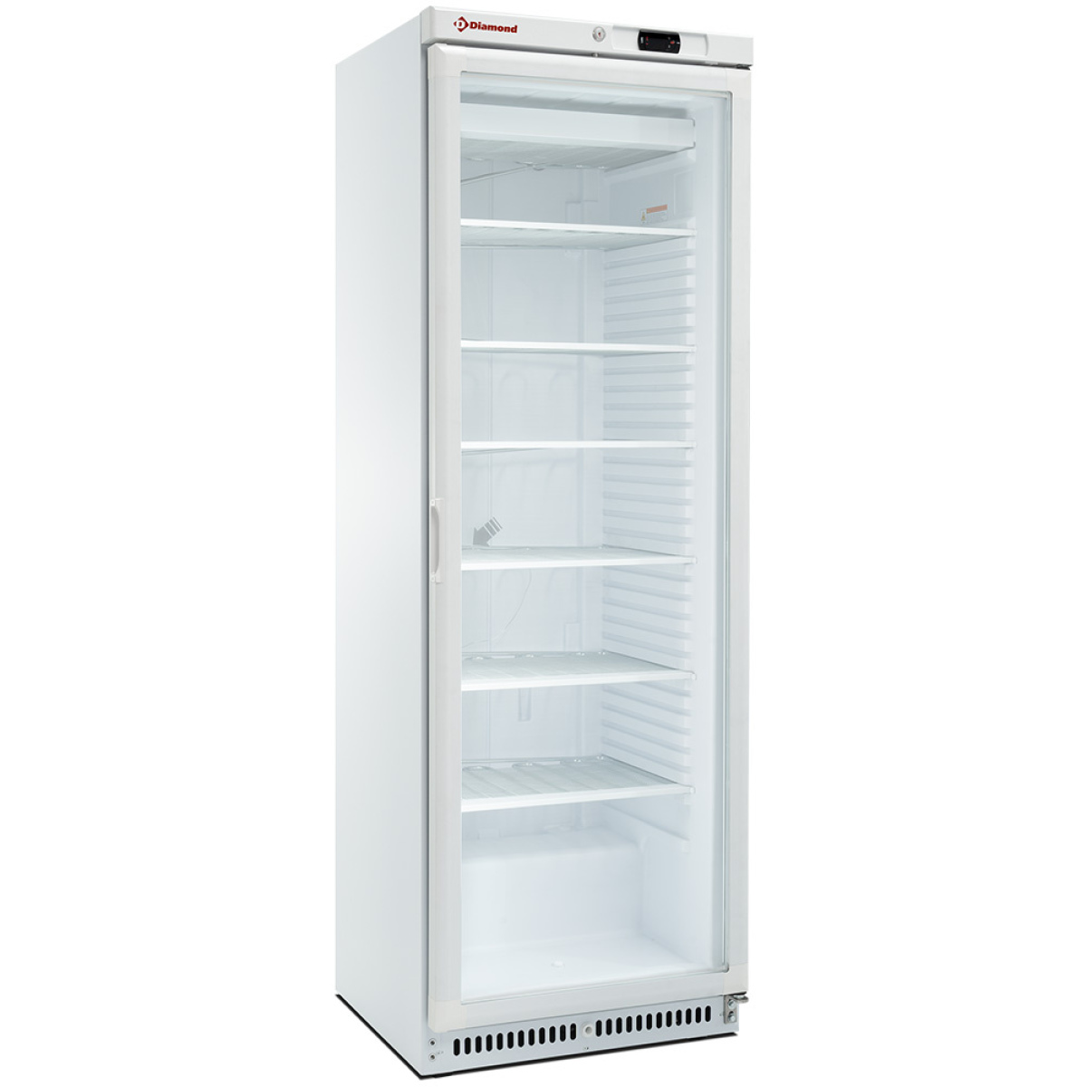 Image Statische vrieskast, glazen deur, 400 liter. wite 0