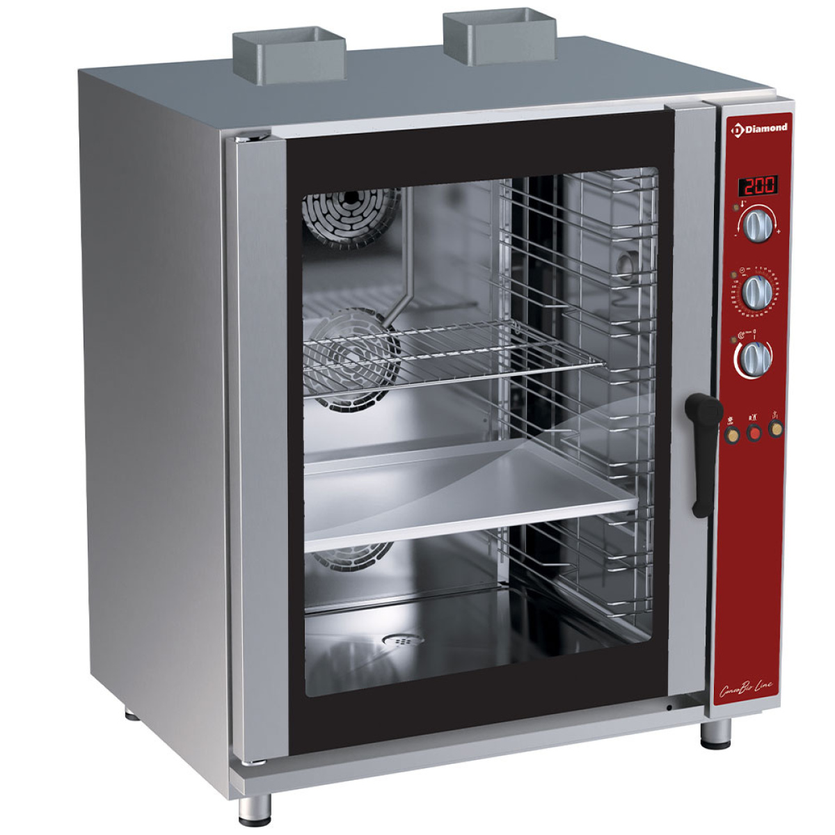Image Convectie oven op gas, 10x EN(GN) automatische bevochtiger 0