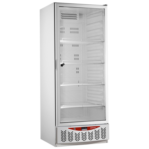 Image Koelkastkasten geventileerd, glazen deur, 525 liter, GN2/1+600x400, wit 0