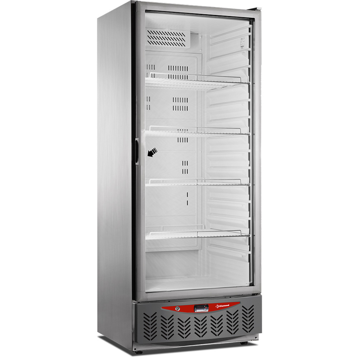 Image Koelkastkasten geventileerd, 525 liter, glazen deur, GN2/1+600x400, roestvrij staal 0