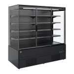 Image Gekoeld wandmeubel, zelfbediening, klapdeuren - FULL BLACK 0