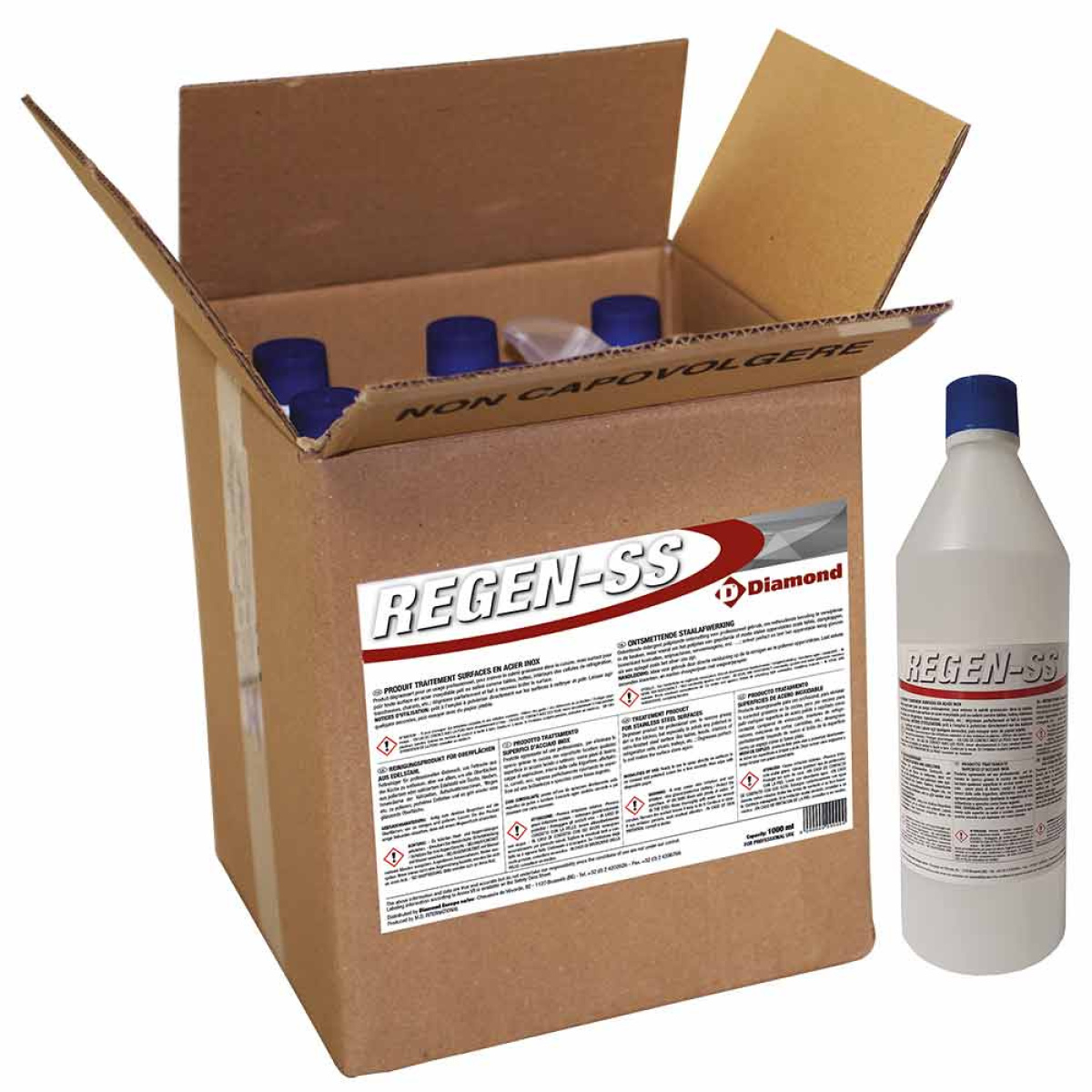 Image Behandelingsproduct voor oppervlakte in roestvrij staal 9 FL. x 1 KG 0