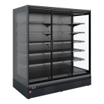 Image Gekoeld wandmeubel, zelfbediening, klapdeuren - FULL BLACK 0