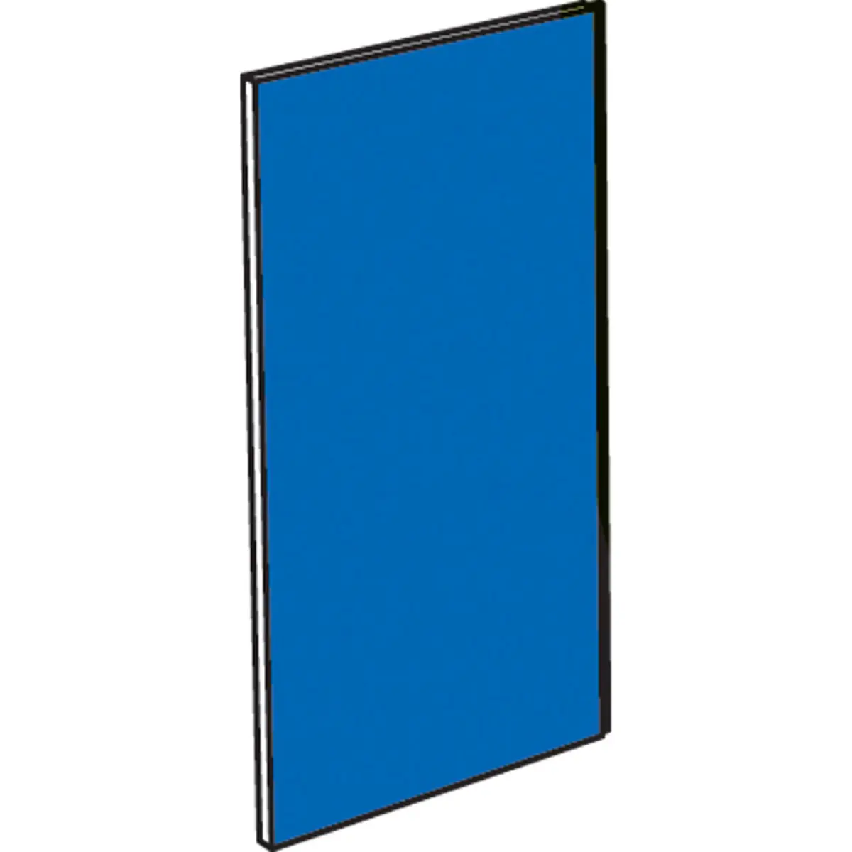 Image Bekledingspaneel "blauw" zijdelings 0
