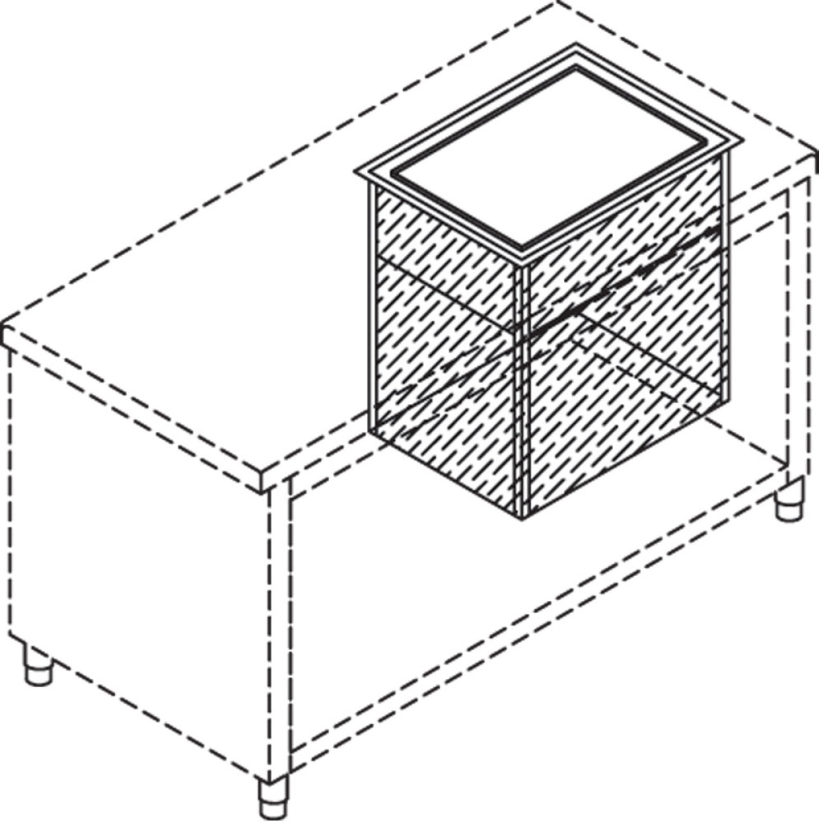 Image Neutrale korvensilo voor vaatwasser 500x500 mm 0