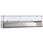 Image Gekoelde opzetstructuur 7x GN 1/4 - 150 mm, met glasopbouw 0