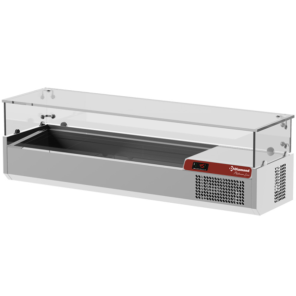 Image Saladette met glas 1400 mm. 0