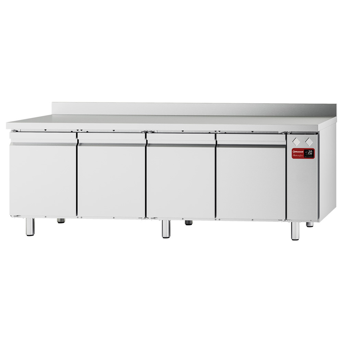 Image Wand koeltafel, geventileerd, 4 deuren GN 1/1, 550 liter (zonder groep) 0