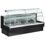 Image Gekoelde vitrinetoonbank, statisch, ladensysteem, zonder reserve - ZWART 0