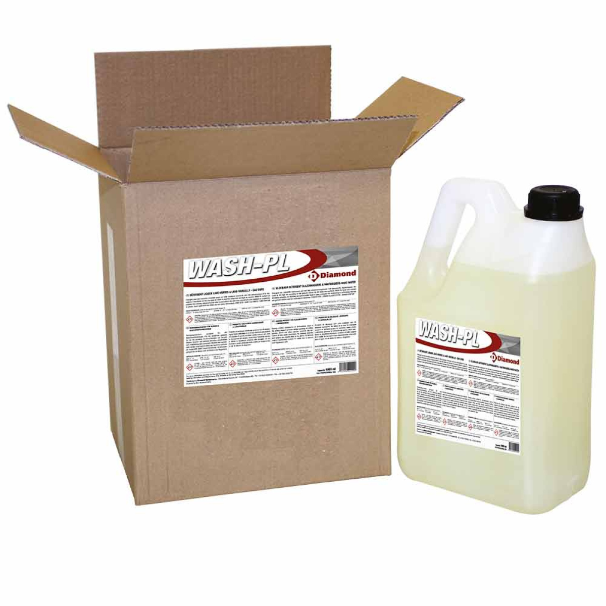 Image Vloeibaar wasmiddel glazenwassers & vaatwasser - Hard water - 2 BDx5 LT/6KG 0
