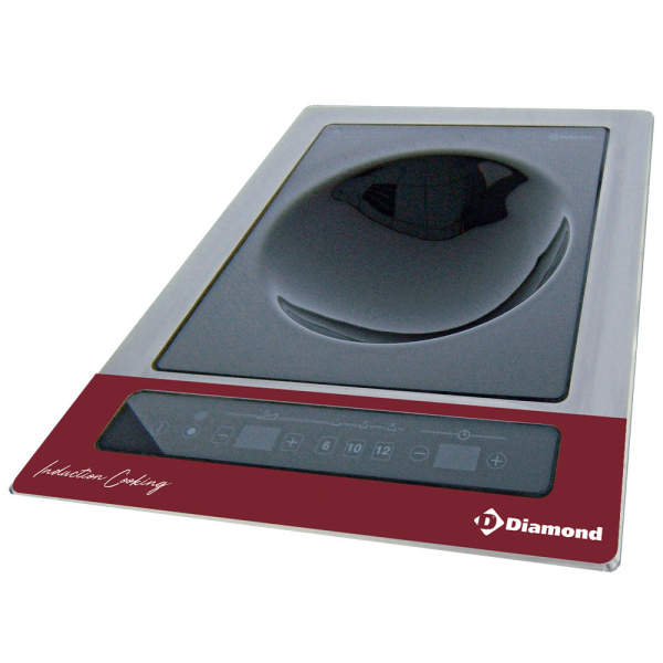 Image Inductieplaat "wok-inbouwbaar" 6 kW-TRI, tactiele toetsen 0