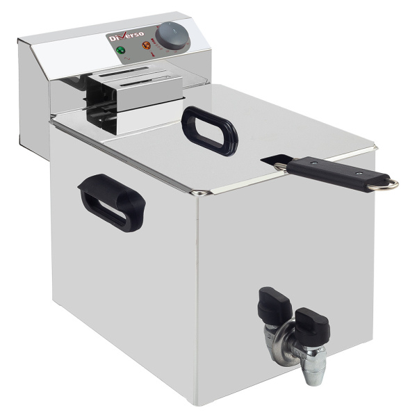 Image Elektrische friteuse tafelmodel 8 liter + aftapkraan 0