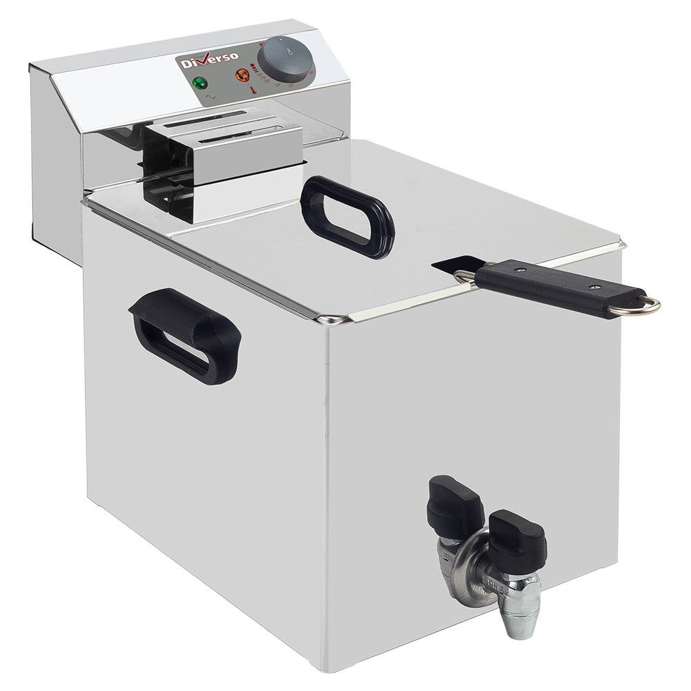 Image Elektrische friteuse tafelmodel 8 liter + aftapkraan 0
