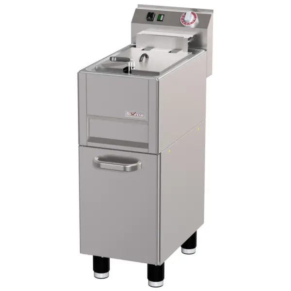 Image Elektrische friteuse 13 liter op meubel, met afvoer 0