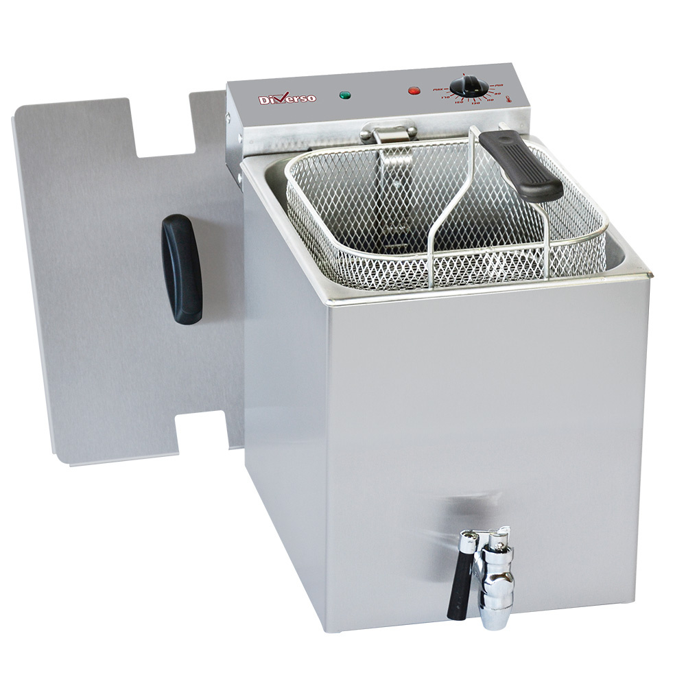 Image Elektrische friteuse tafelmodel 8 liter + aftapkraan 0