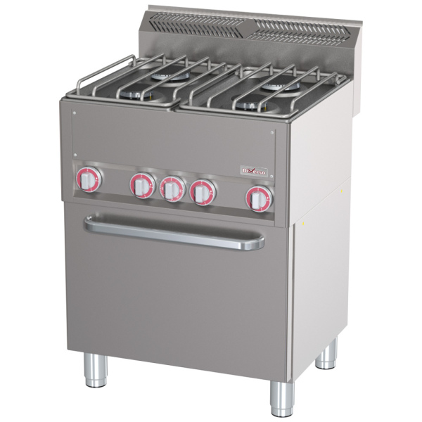 Image Fornuis 4 branders op conventieoven GN1/1 0