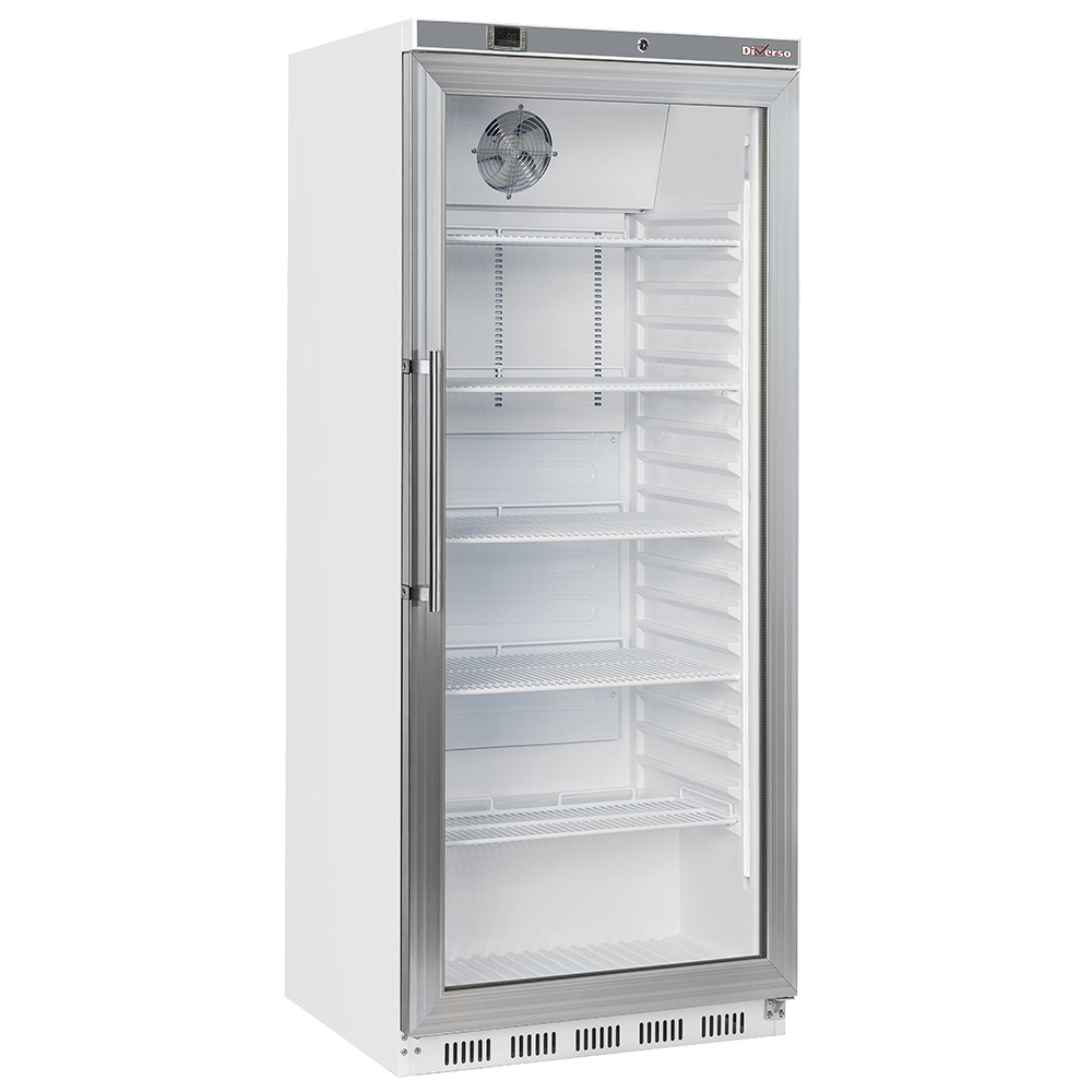 Image Koelkast GN 2/1, glazen deur, geventileerd, 600 liter - wit 0
