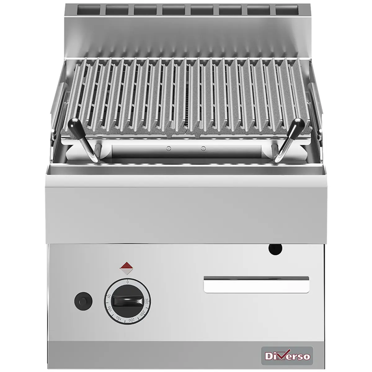 Image Lavasteengrill - 1/2 module - bakrooster in gietijzer "double face" 0