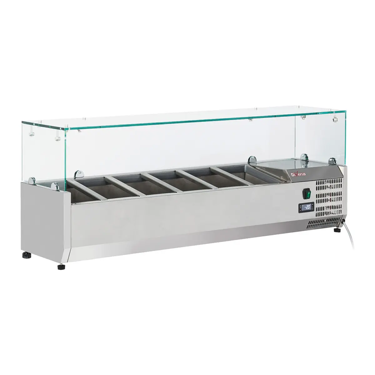 Image Gekoelde opzetstructuur 6x GN1/4 - 150 mm, met glasopbouw 0