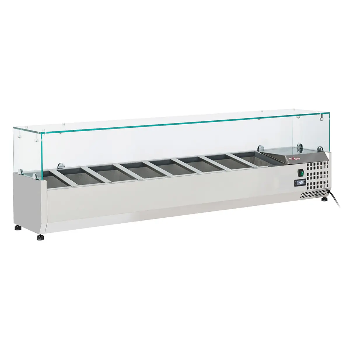 Image Gekoelde opzetstructuur 8x GN 1/4 - 150 mm, met glasopbouw 0