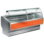 Image Gekoelde vitrinetoonbank gebogen ruit, geventileerd, met reserve 0