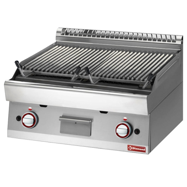 Image Lavasteengrill - 1/1 module - bakrooster in gietijzer "double face" 0