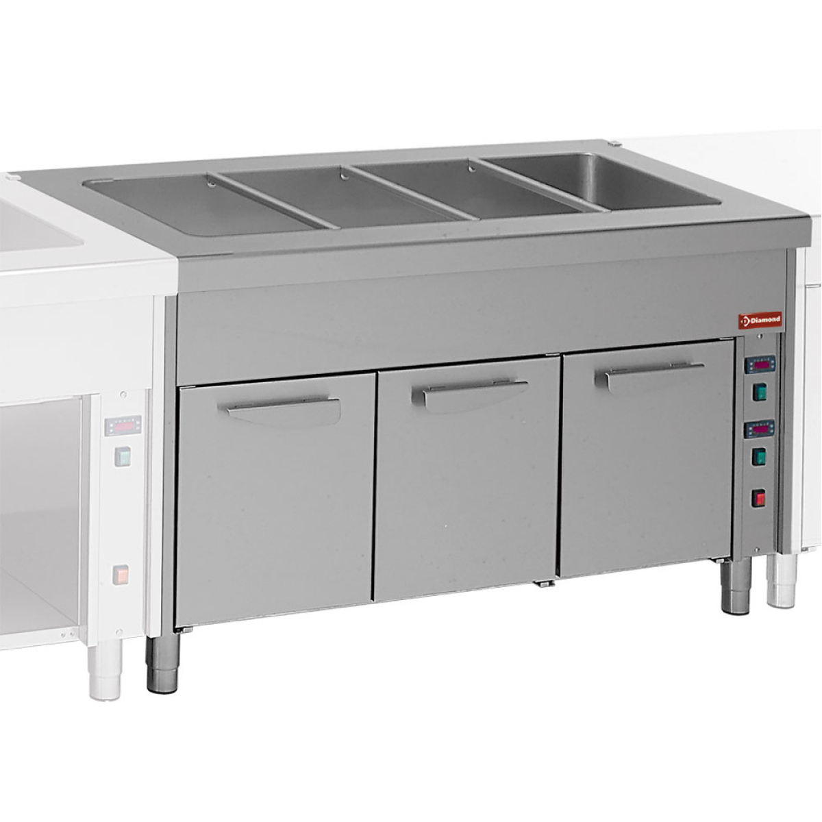 Image Bain-marie element op warmkast 4x GN 1/1 0