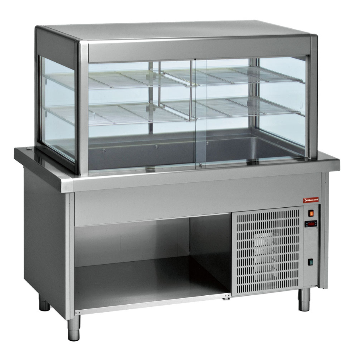 Image Top element + gekoelde vitrine op openkast 6x GN 1/1 0