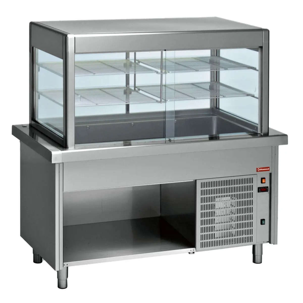 Image Top element + gekoelde vitrine op openkast 6x GN 1/1 0