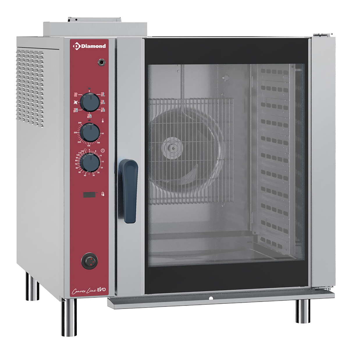 Image Convectie gasoven, 10x GN 1/1, automatische luchtbevochtiger 0