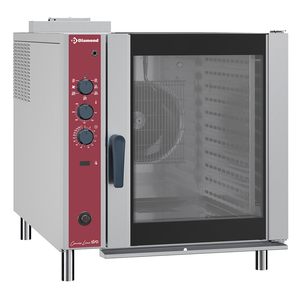 Image Convectie gasoven, 10x GN 2/1, automatische luchtbevochtiger 0