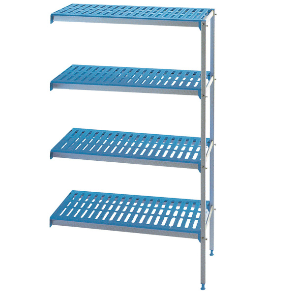 Image Hoekrek in geanodiseerd aluminium 4 niveau's "Modular Rack" 0