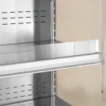 Image Gekoeld wandmeubel, geventileerd met glazen schuifdeuren - ZWART 1