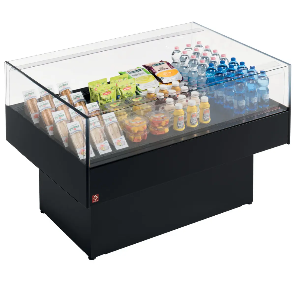 Image Panoramische gekoelde self-service toonbank - ZWART 1
